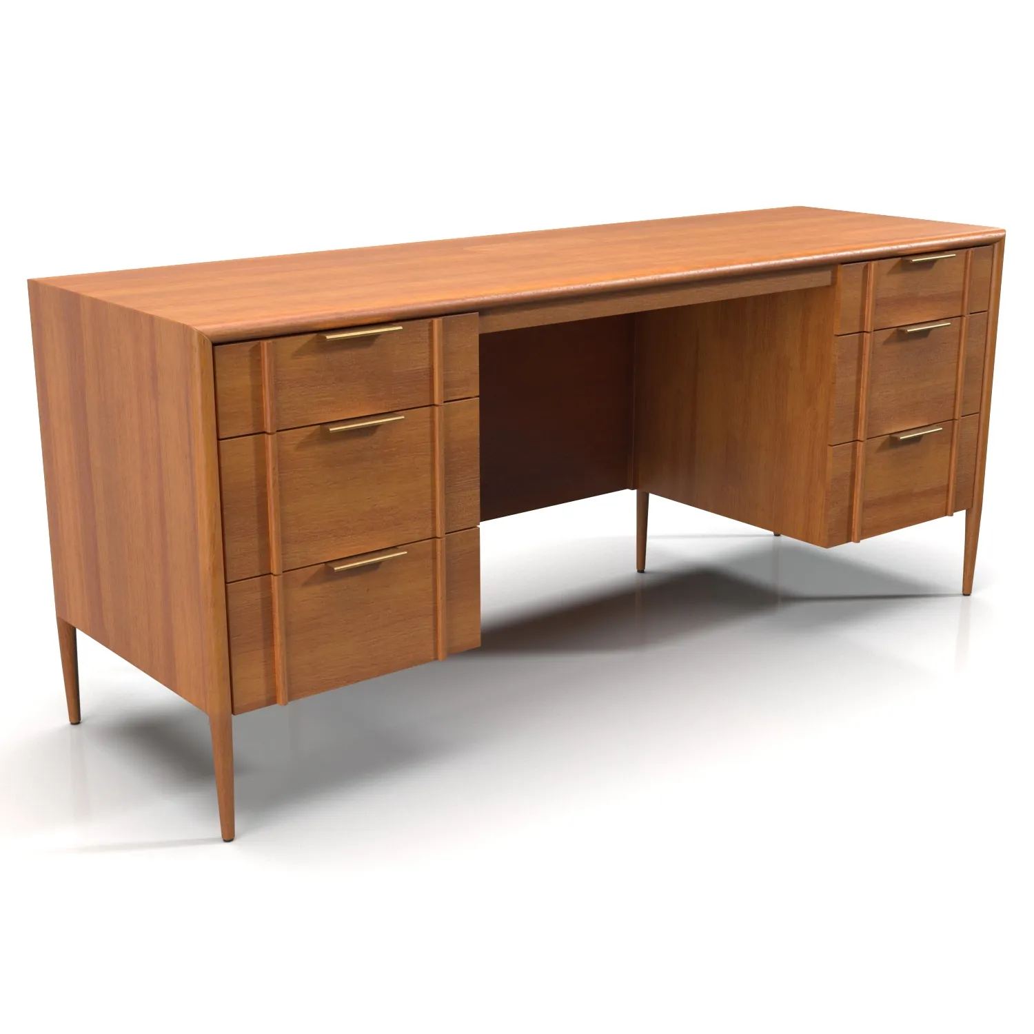 Quincy Executive Desk PBR 3D Model_04